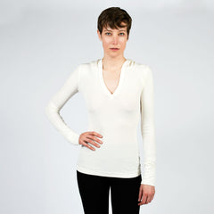 modern raw edge hoodie - I Want Sense, Sense Clothing, Sense Active Spa Travel Wear for Women, Senseclothing.com