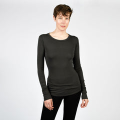 raw edge modern long sleeve - I Want Sense, Sense Clothing, Sense Active Spa Travel Wear for Women, Senseclothing.com