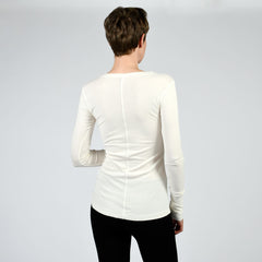 raw edge modern long sleeve - I Want Sense, Sense Clothing, Sense Active Spa Travel Wear for Women, Senseclothing.com