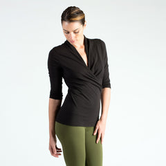 essential wrap top - I Want Sense, Sense Clothing, Sense Active Spa Travel Wear for Women, Senseclothing.com