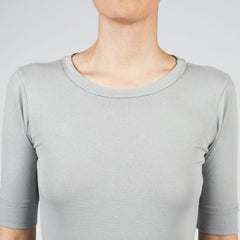 raw edge 1/2 sleeve modern crew - I Want Sense, Sense Clothing, Sense Active Spa Travel Wear for Women, Senseclothing.com