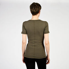 raw edge modern short sleeve