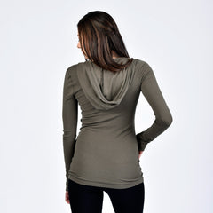 modern raw edge hoodie - I Want Sense, Sense Clothing, Sense Active Spa Travel Wear for Women, Senseclothing.com