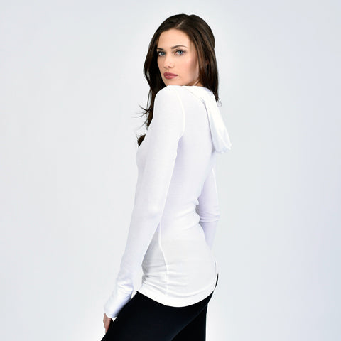 modern raw edge hoodie - I Want Sense, Sense Clothing, Sense Active Spa Travel Wear for Women, Senseclothing.com